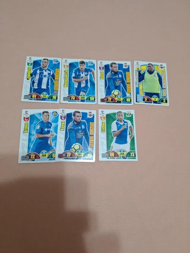Lote 7 cromos Liga 2017/2018
