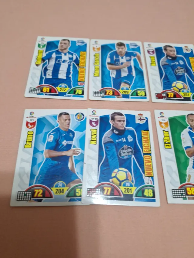 Lote 7 cromos Liga 2017/2018