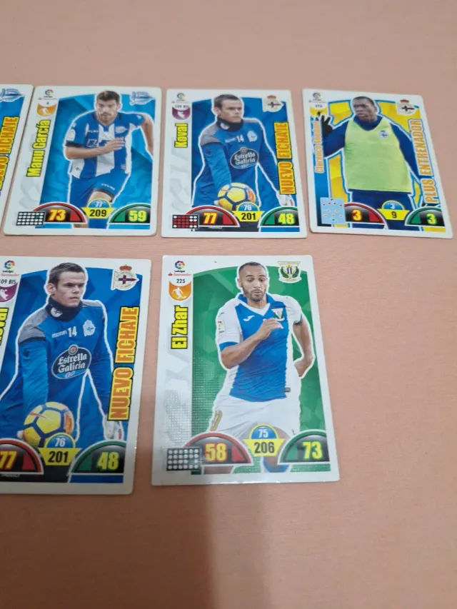 Lote 7 cromos Liga 2017/2018