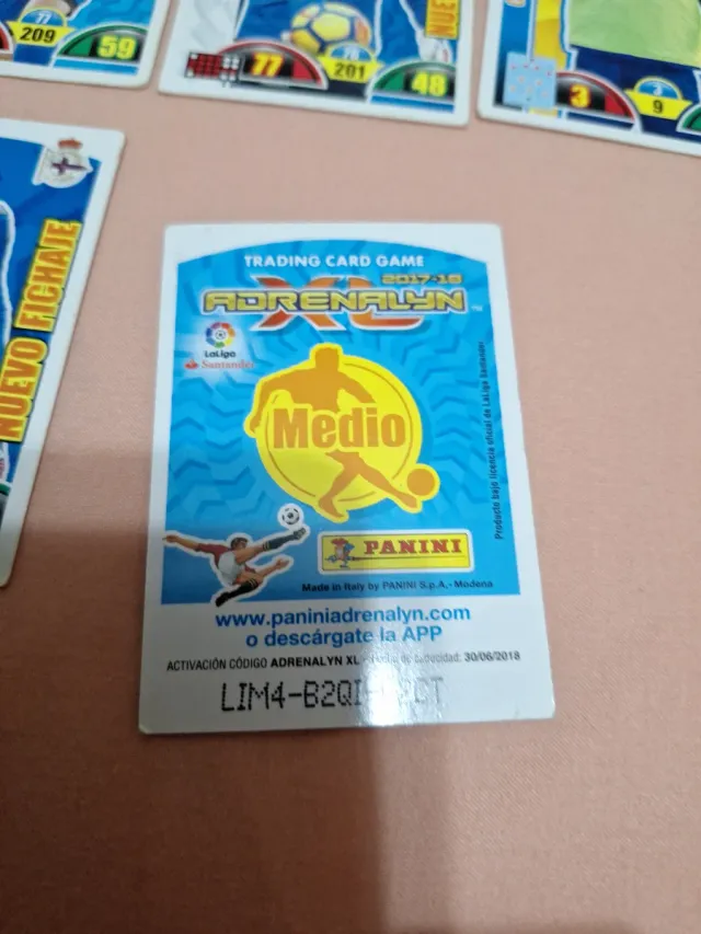 Lote 7 cromos Liga 2017/2018