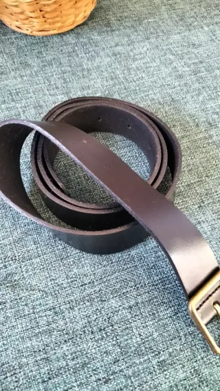 Cinturón de piel de vacuno unisex