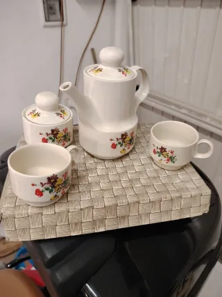 Set Teiera Ceramica Fiori