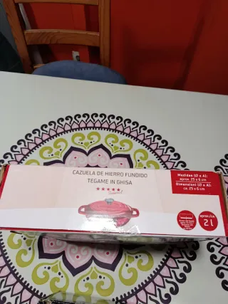 Cazuela Hierro Fundido Ernesto 2L Roja