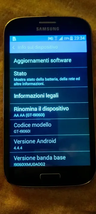 Samsung Smartphone Nero