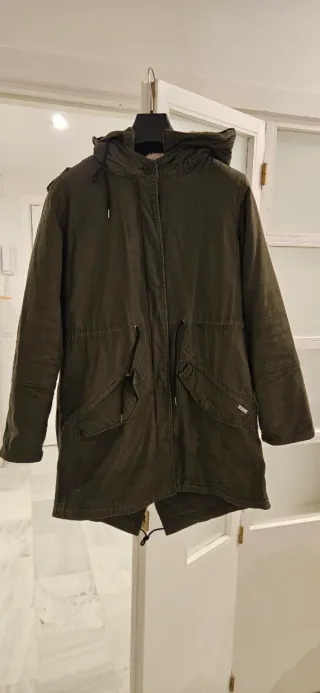 Parka Scotch & Soda Verde Militar Mujer