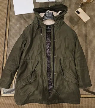 Parka Scotch & Soda Verde Militar Mujer