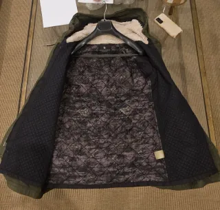 Parka Scotch & Soda Verde Militar Mujer