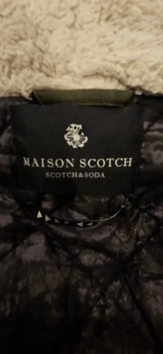 Parka Scotch & Soda Verde Militar Mujer