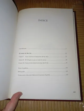 Libro: El Cantar de Mio Cid (Cid Campeador).