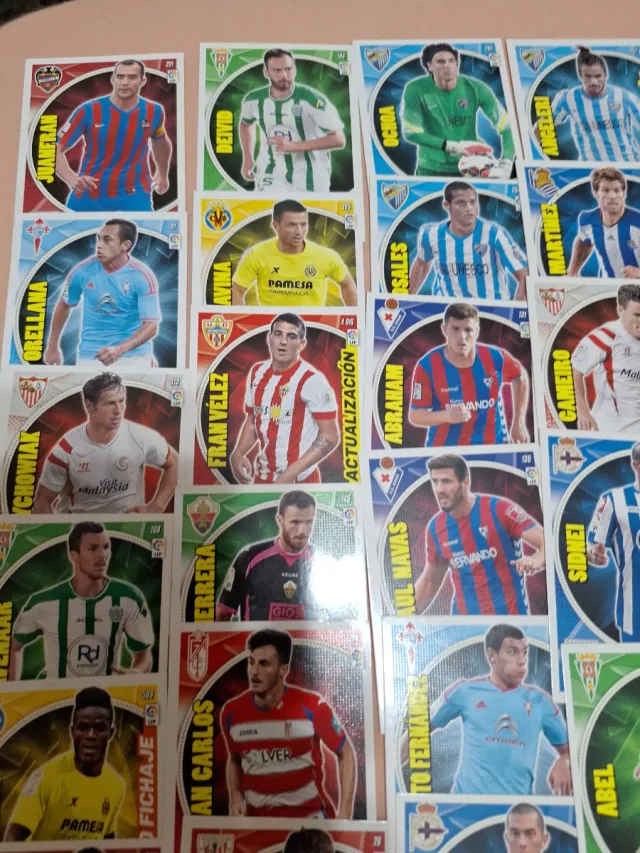 Lote 83 cromos Liga 2014-2015