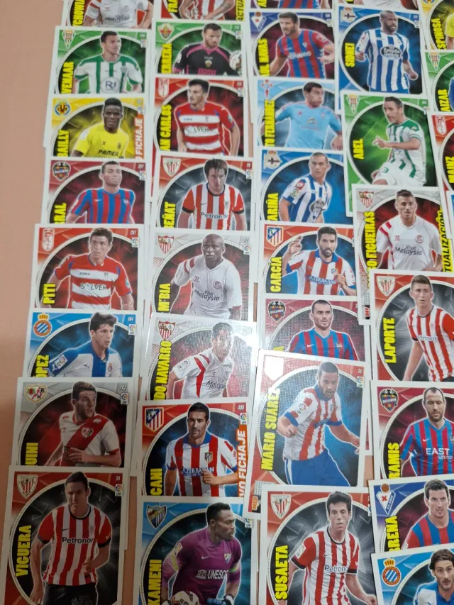 Lote 83 cromos Liga 2014-2015