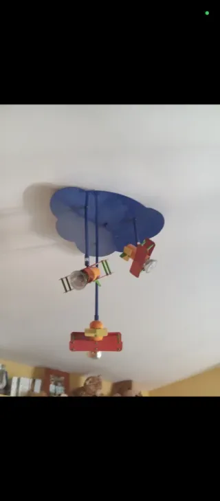 Lámpara infantil nube y aviones