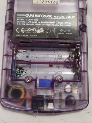 Consola Game Boy Color Transparente Completa