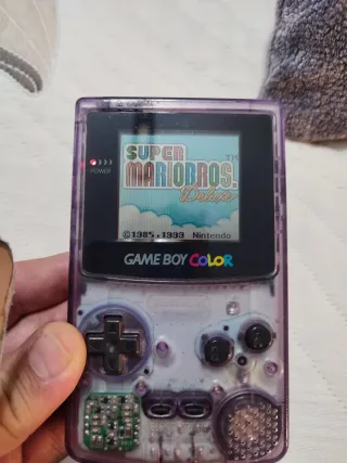 Consola Game Boy Color Transparente Completa