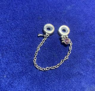 Cadena seguridad Huella perro pulsera Pandora plat