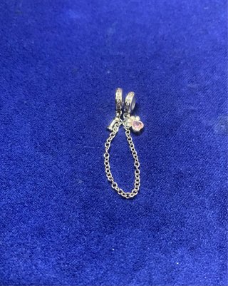 Cadena seguridad Huella perro pulsera Pandora plat