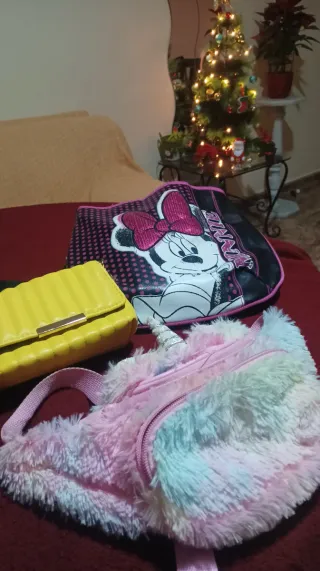 Bolso Minnie Mouse Disney Negro y Rosa