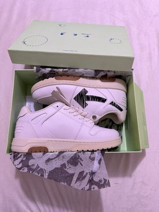 Off-White Scarpe Bianche Beige