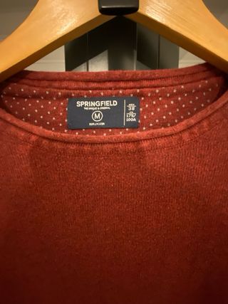 Jersey de Springfield color burdeos talla M