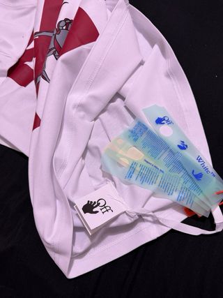 T-shirt Off-White Ragno Rosso Bianco