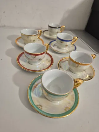 Set 6 Tazzine Caffè Adamo Gold Collection