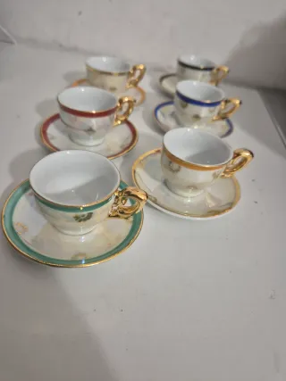 Set 6 Tazzine Caffè Adamo Gold Collection