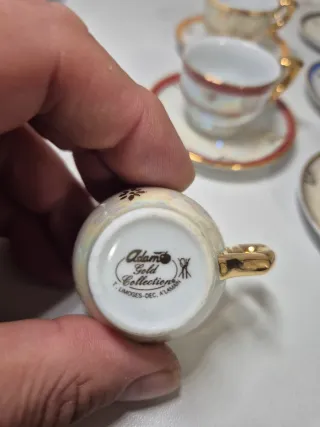 Set 6 Tazzine Caffè Adamo Gold Collection