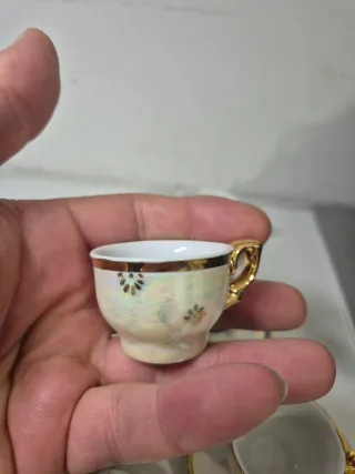 Set 6 Tazzine Caffè Adamo Gold Collection