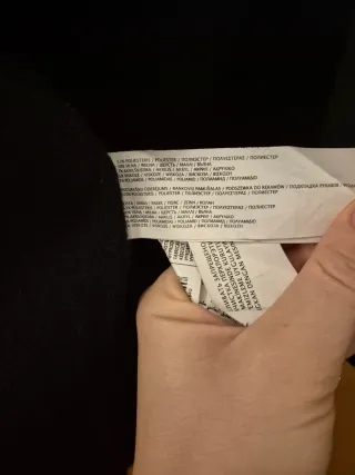 Abrigo de paño negro