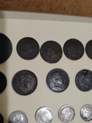 Lote de monedas antiguas