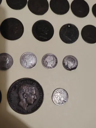 Lote de monedas antiguas