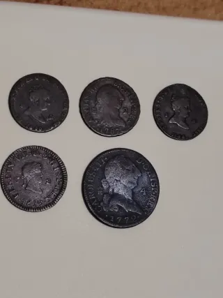 Lote de monedas antiguas