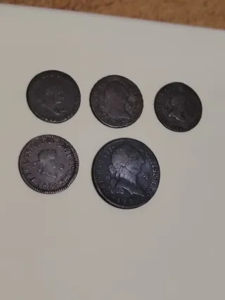 Lote de monedas antiguas