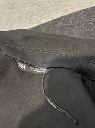 Chaqueta Zara Negra Estilo Universitario