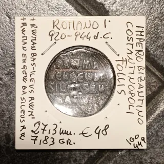 Moneta. Follis Impero Romano/Bizantino