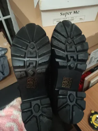 Zapatos negros tacón ancho mujer talla 38 nuevos