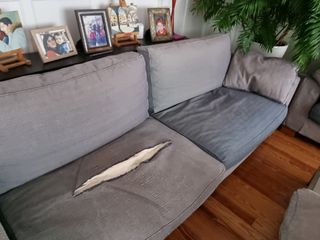 Due divani in tessuto da rivestire