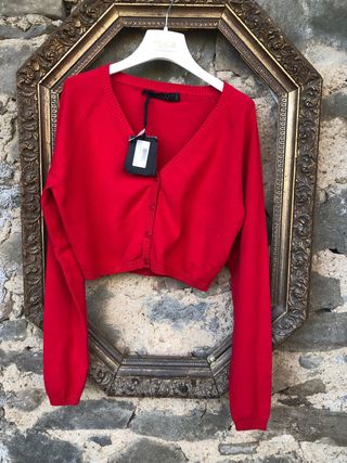 Coprispalle cardigan rosso