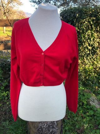 Coprispalle cardigan rosso