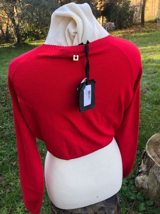 Coprispalle cardigan rosso