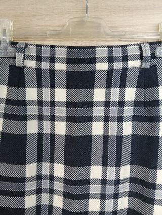 Falda Lana Virgen Cuadros Escoceses Talla 48