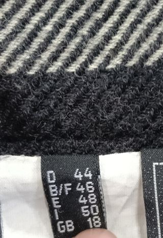 Falda Lana Virgen Cuadros Escoceses Talla 48