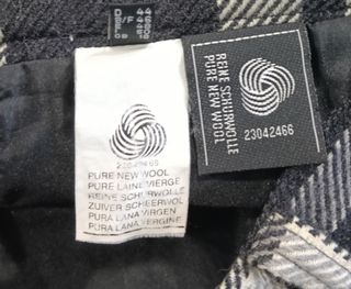 Falda Lana Virgen Cuadros Escoceses Talla 48