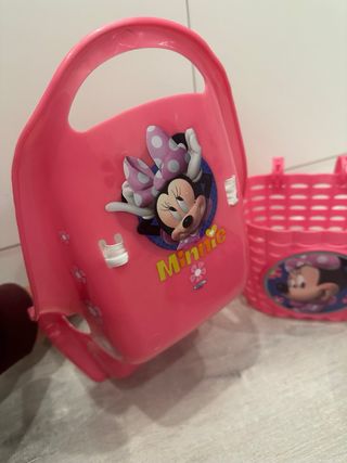 Pack/lote complementos bicicleta niña Minnie Mouse