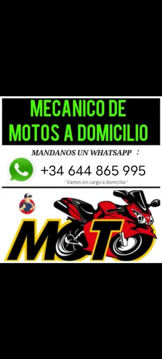 Mecánico de motos a domicilio.
