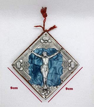 Pequeno quadro antigo católico de Jesus Cristo