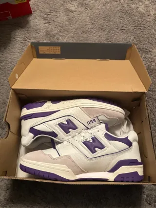 New Balance 550 Viola Bianco Taglia 43