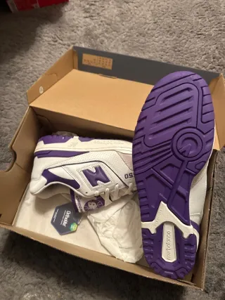 New Balance 550 Viola Bianco Taglia 43
