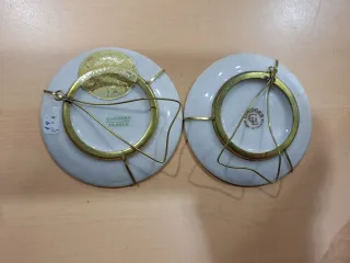 Coppia di piatti decorativi Limoges