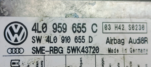CENTRALITA AIRBAG AUDI Q7 (4L) 3.0 TDI 4L0959655C